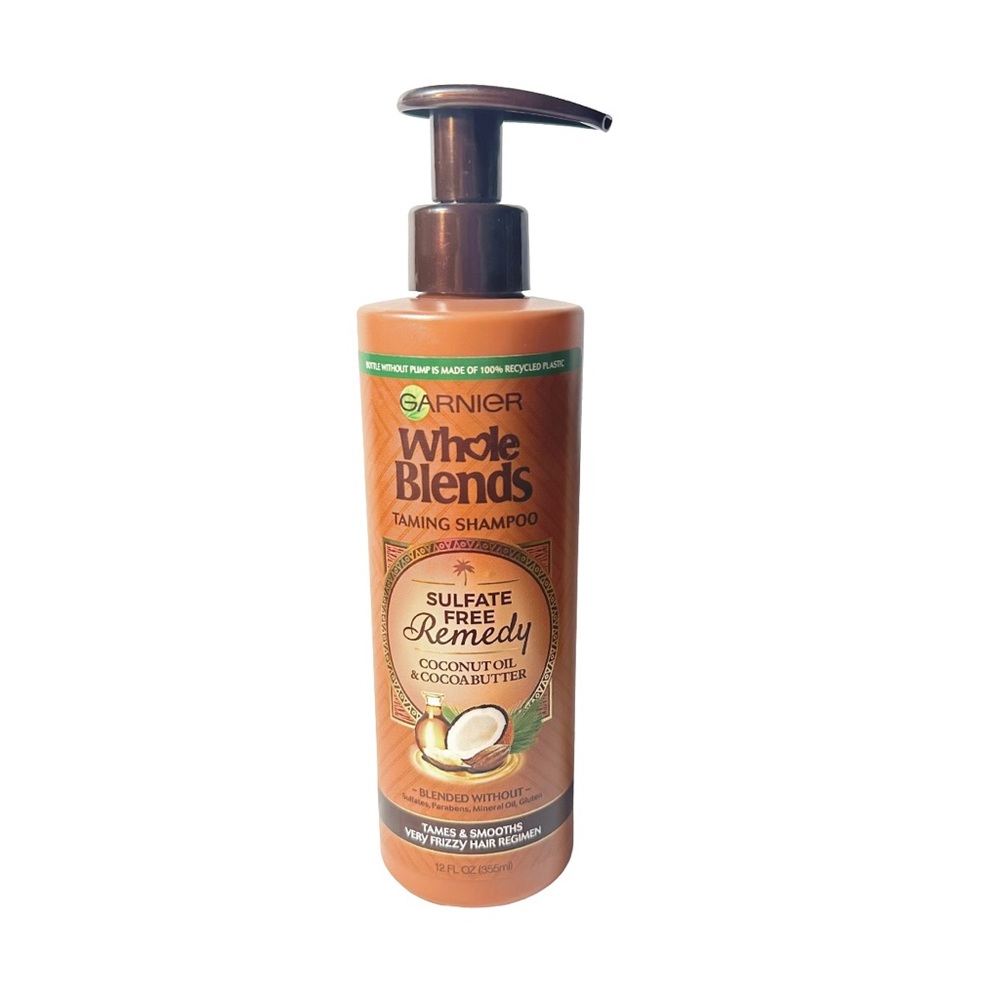 Garnier Whole Blends Coconut Oil & Cocoa Butter Remedy Taming Shampoo 12 Fl Oz